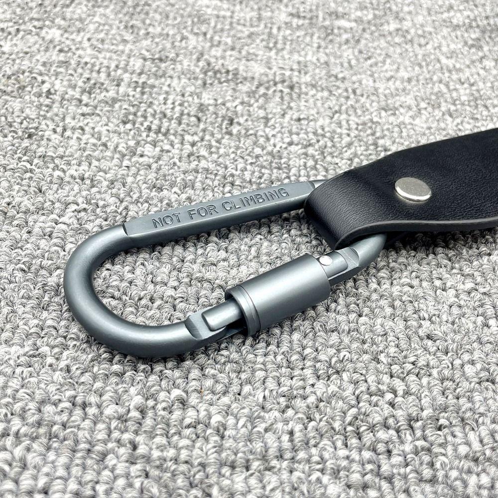 Luxury Design Carabiner Buckle Belt Pin Buckle Punk Waistband Trendy Waist Belt  For Women Men