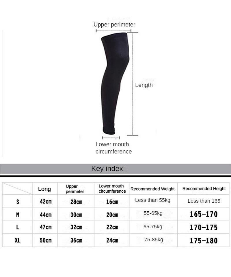 1 шт. компрессионные гетры для баскетбола и футбола, велосипедные носки до колена с рукавами до икры, УФ-солнце, дышащие гетры для мужчин и женщин