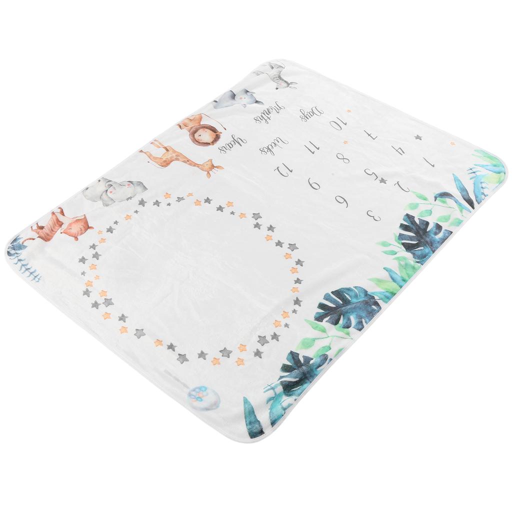 Детское ежемесячное одеяло для фотографий младенцев Фон для фотографий младенцев Одеяло Реквизит Банановый лист Животное