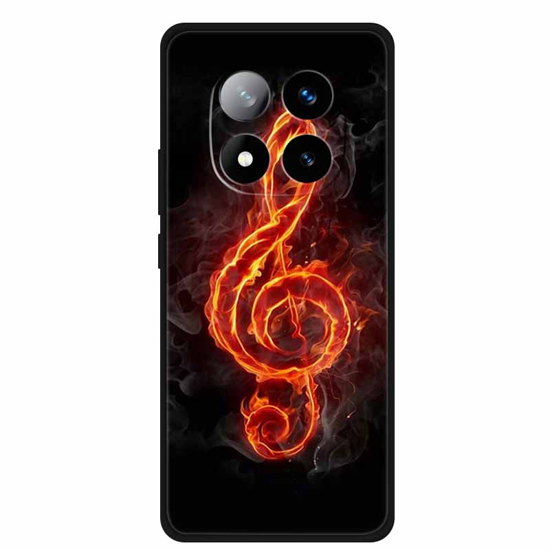 Чехол для Redmi Note 14 Pro+ Животные Мягкий силиконовый ТПУ Чехлы для телефона Задняя крышка Для Redmi Note 14 Pro Plus 5G Волк Ударопрочный Capa