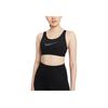 Nike Dri-FIT Swoosh Icon Clash Средняя поддержка дышащий спортивный бюстгальтер женский спортивный бюстгальтер черный DC5544-010
