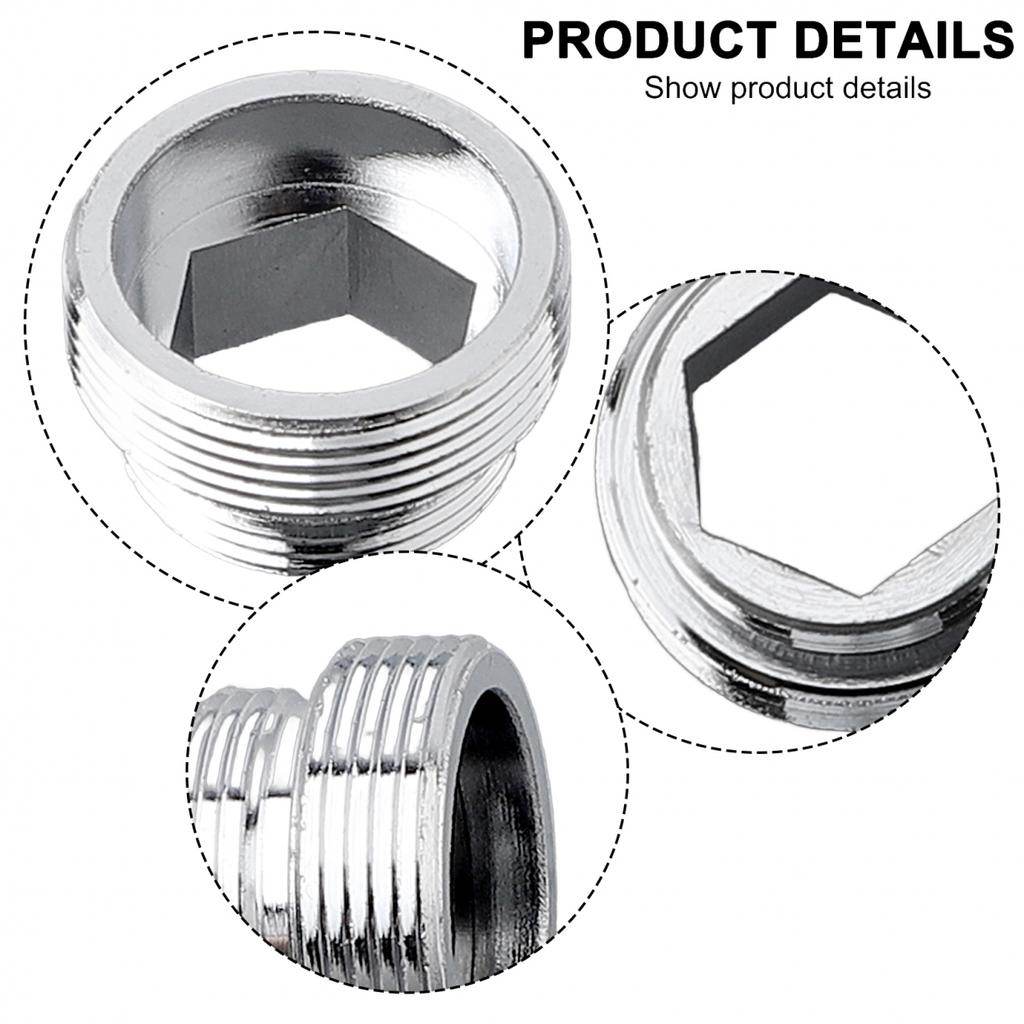 Easy To Install Water Saving Adaptor for Kitchen Faucet Shiny Chrome Coating
