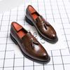 Small Size Leather Shoes Men's Four-season Breathable Foot Cover Business Casual Shoes British and Korean Version with Suit Men's Leather Shoes