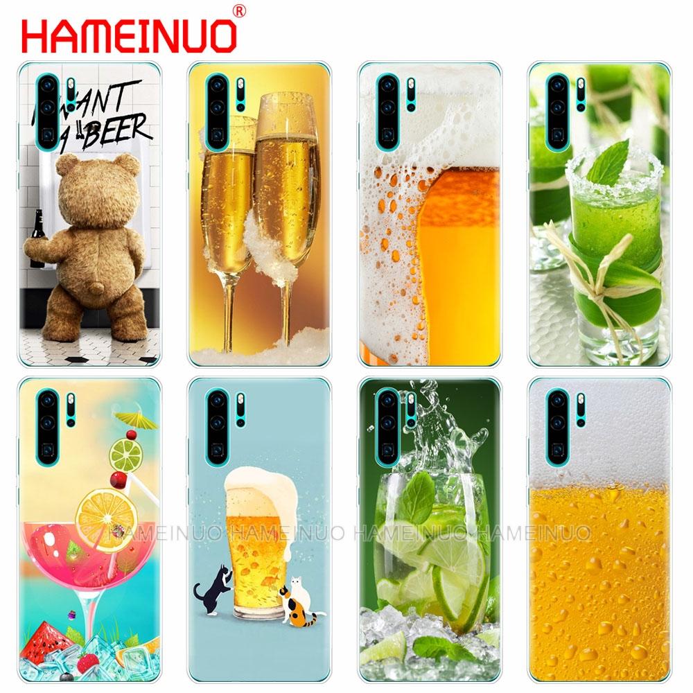 Силиконовый чехол для телефона huawei P30 PRO LITE P SMART 2019 plus p smart Z p20 lite 2019 Beer A Glass of Beer Summer Cocktai