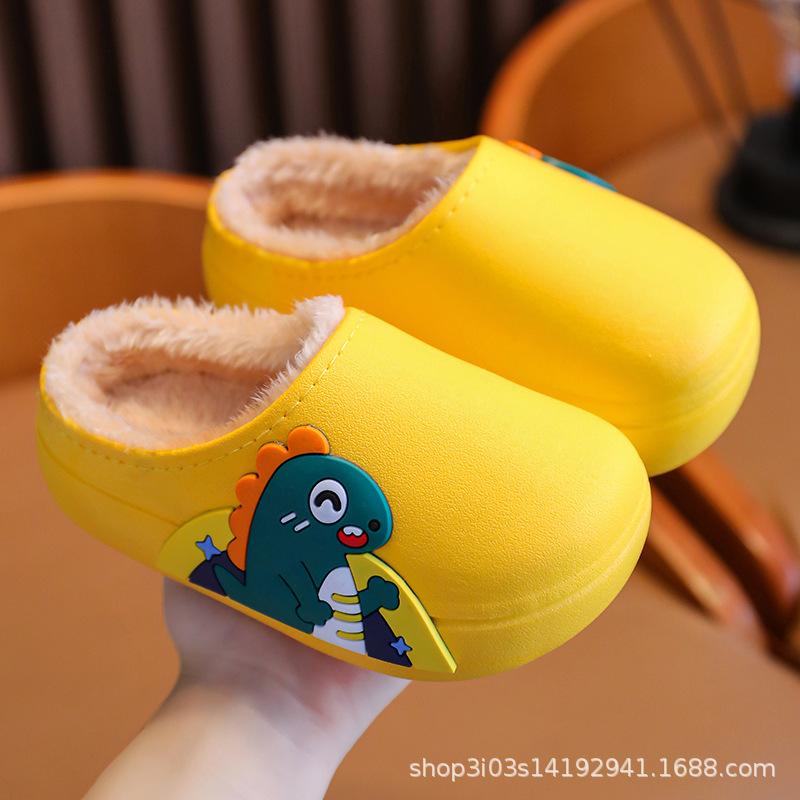 Cotton Slippers Winter Warm Non-Slip Cute Cartoon Home Shoes