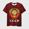 USSR Soviet Union CCCP Pattern 3D Print T Shirt Men Women Summer Short Sleeve T-Shirts Oversized Harajuku Tees Shirt