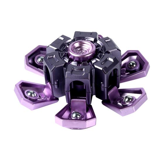 Fidget Spinner Toy Stress Anxiety Relief Teens Adults Extendable Armor Fingertip Gyroscope Portable Travel Sensory Spinning Toy
