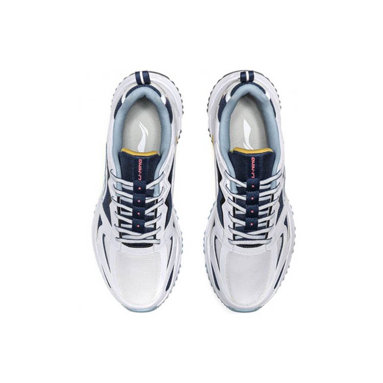 Li-Ning Нескользящие износостойкие низкие кроссовки для бега мужские кроссовки Deep-Water-Duck-Blue ARLQ001-3
