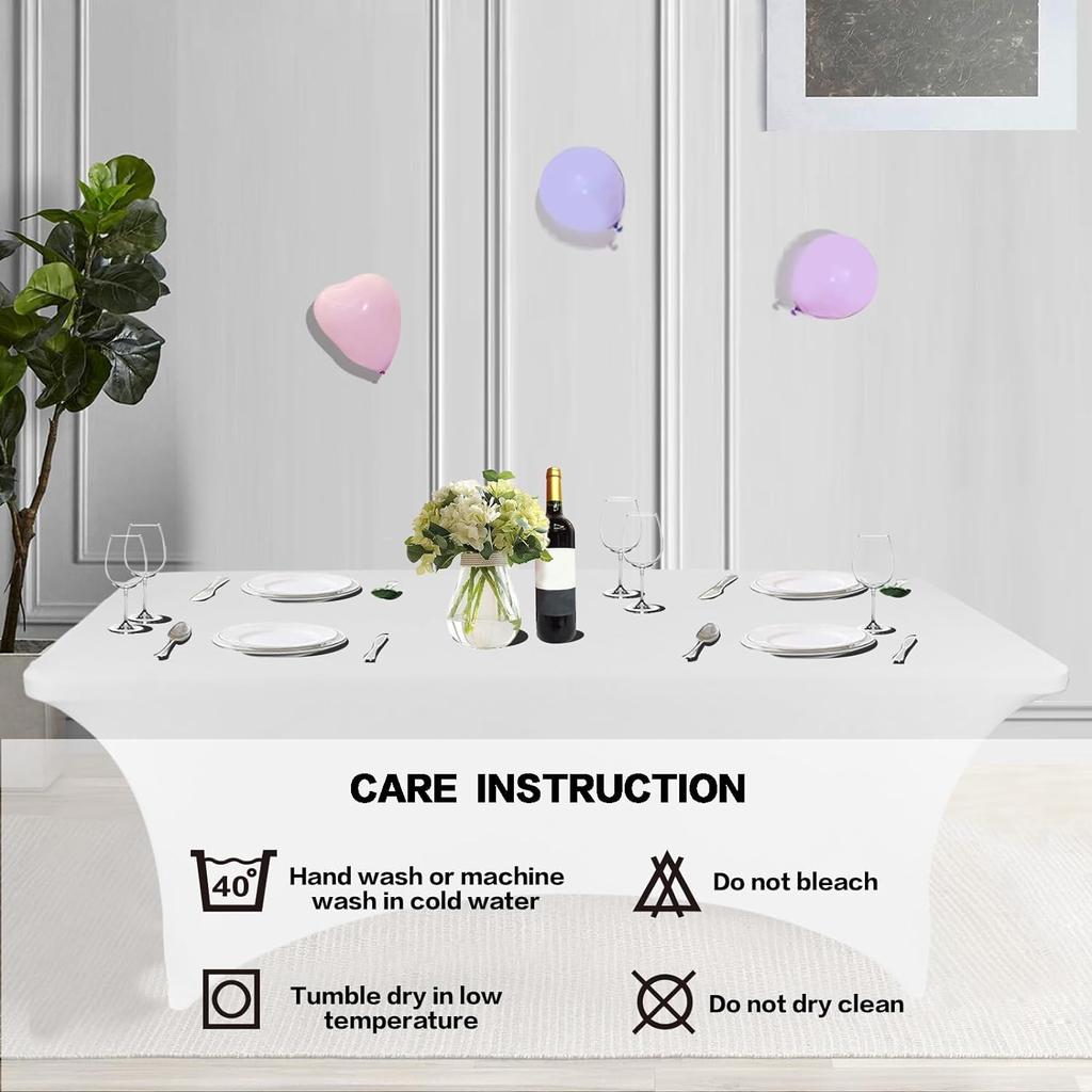 Скатерть кухонная спандекс 4FT/6FT, плотная, облегающая, моющаяся и не мнется, прямоугольная, для патио, для свадебного торжества