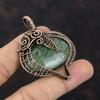 Подвеска из мха и пренита, подвеска из медной проволоки, ручная работа, подвеска из настоящего драгоценного камня, ювелирное изделие, обернутое медной проволокой, уникальный кулон, подарок для жены