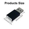 Блокиратор данных USB с быстрой зарядкой и конвертером USB C в USB A, безопасная зарядка для электронных устройств