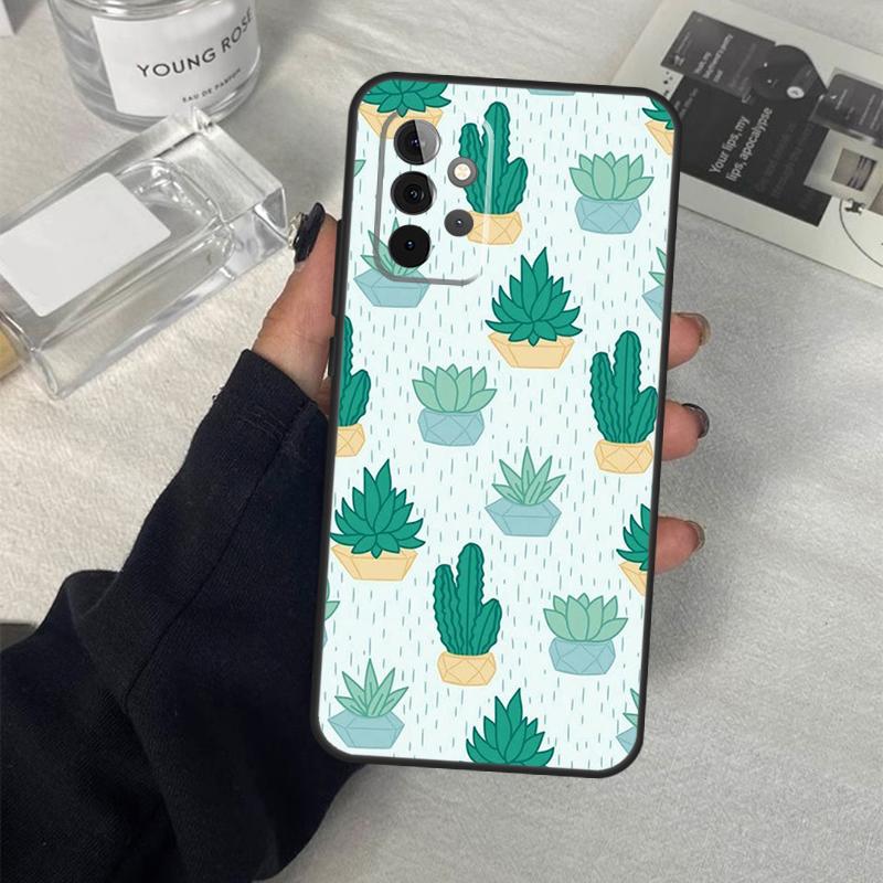 Чехол с узором кактуса для Samsung Galaxy A56 A36 A16 A33 A13 A23 A52 A32 A12 A54 A34 A14 A53 A15 A35 A55 A17