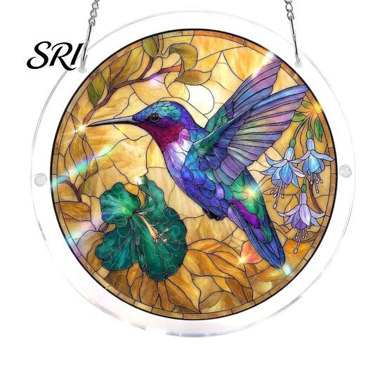 Unique Acrylic Puzzle Pieces Jigsaw Suncatcher Stained Glass Window Hanging Ornament DIY Puzzles Sun Catcher Panel for Home Decor Gifts Mom Friends
