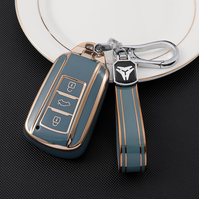 Premium Soft TPU Car Key Case Cover Shell for DongFeng AEOLUS FORTHING Fengon Key Rings Keychain Bag Factory Direct