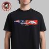 Футболка с логотипом матча Чемпионата АФК НФЛ 2026 New England Patriots против Denver Broncos