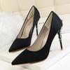 Comemore Metal Thin Heel High Heels Women Pumps 2025 Sexy Pointed Toe Ladies Shoes Wedding Woman Elegant Party Sandals