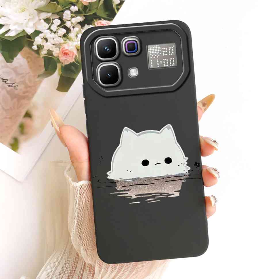 New For Infinix Note 60 Pro 5G X6878 Case Paint Cat Flowers Silicone Cover For Infinix Note 60 5G 6.78" X6879 Phone Cases Bumper