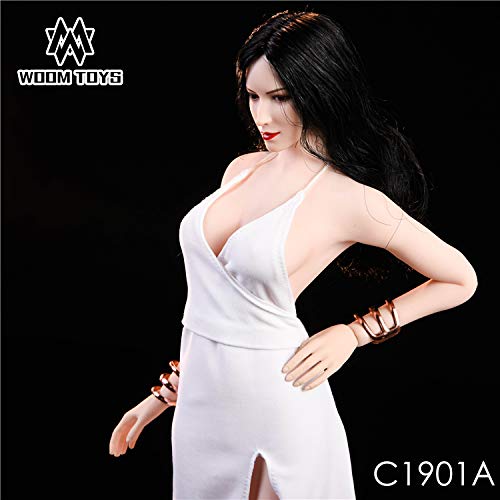 Масштабная фигурка WOOM TOYS C1901A Красивое белое вечернее платье и голова не [TOYBARJAPAN] 1/6 (тело включено)