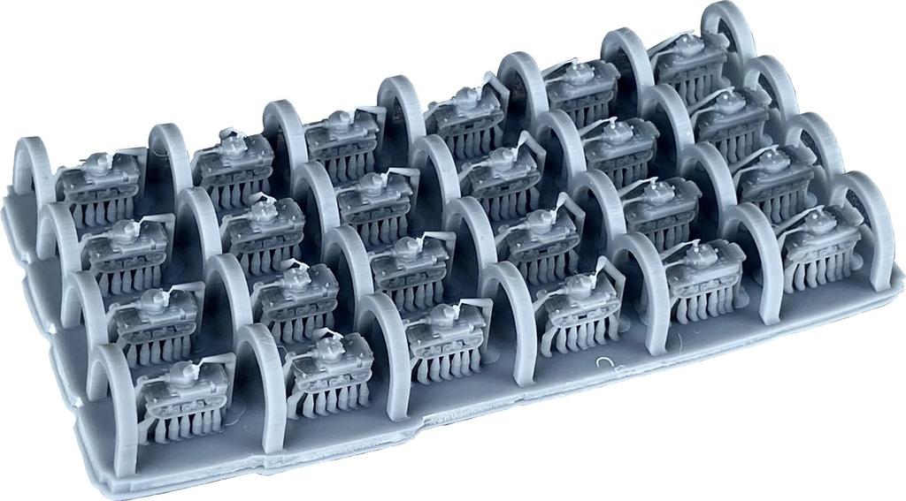 Firestarter 1/700 Scale American Light Tank Set, 3D Printer Kit, FS-US14 (Military Vehicle)