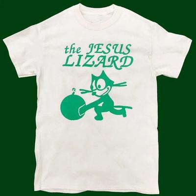 Ретро Футболка группы The Jesus Lizard Классическая Смешная Белая Унисекс Размер S-5XL