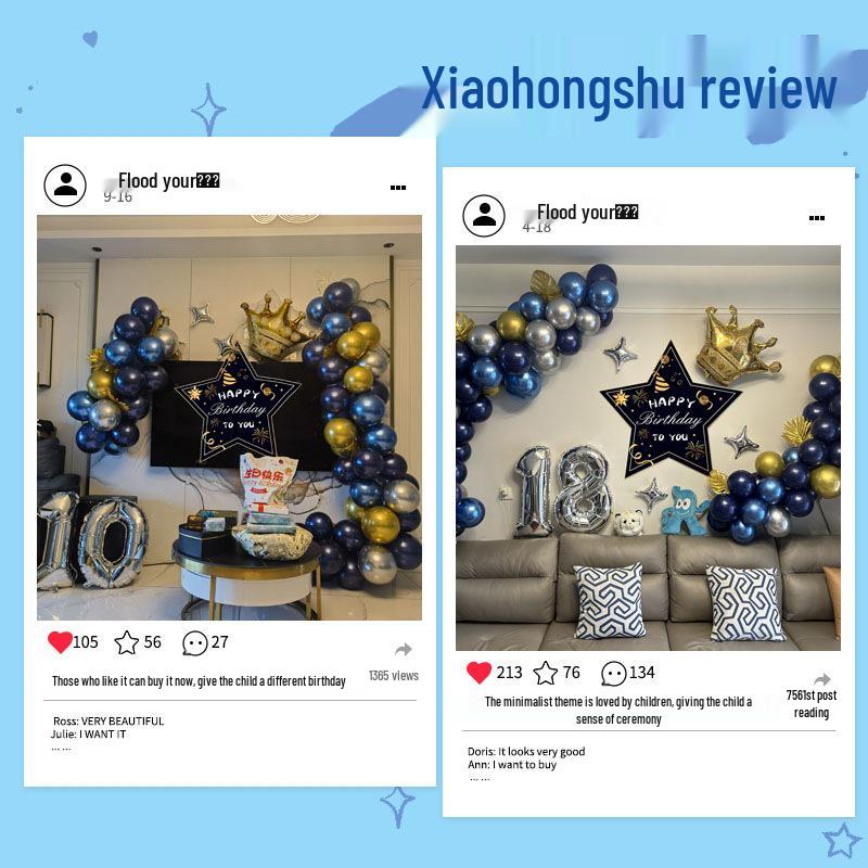 Декор для празднования 18-летия с воздушными шарами для вечеринки-сюрприза для церемонии совершеннолетия мальчика