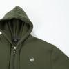 Толстовка на молнии с капюшоном Molt Unisex, базовая, с флисовой подкладкой (хаки)