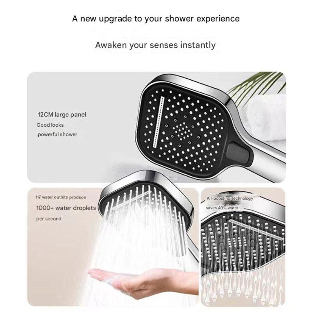 Large Panel Bathroom Accessories Large Flow Rainfall Shower Replacement Hand Shower Head Universal