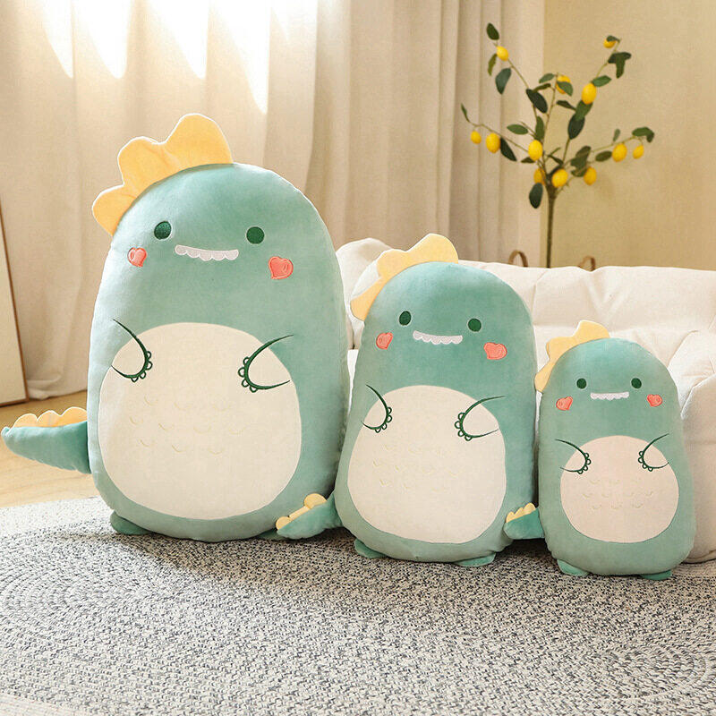 Dinosaur Plush Pillow Unicorn Toy Cute Pig Stuffed Animal Long Body Pillow for Girls Sleeping Hugging Doll