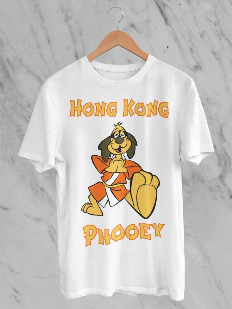 Hong Kong Phooey T-shirt Tee Top Vintage 70s 80s Cartoon S-234XL