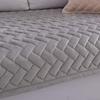 Sofa Covers For Living Room Dirt-proof Couch Cover Gray Color Plush Cushion Furniture Cover Corner Sofa Towel 1/2/3-Seater Pad