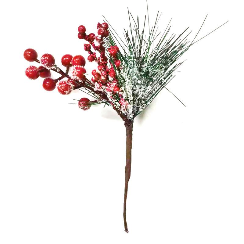 Snowflake Jute Rope & Red Berry Christmas Bouquet DIY Wreath Accessories