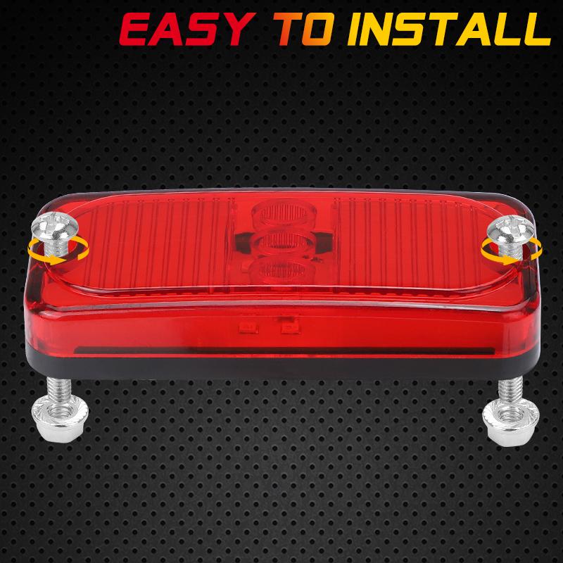 Trailer LED Side Marker Brake Light 12V 24V Stop Taillight Turn Signal Clearance Lamp For Truck Offroad Bus Car External Light