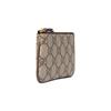 Gucci Ophidia Double G Logo Zipper Canvas And Leather Key Pouch Women Accessories Beige Ebony 772321-K9GSG-8367