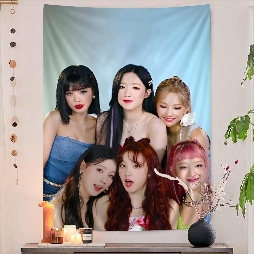 kpop GGidle Hanging Bohemian Tapestry Hanging Tarot Hippie Wall Rugs Dorm Japanese Tapestry