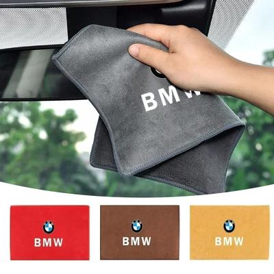 2025 Автомобиль Для BMW Микрофибра Очистка Замша Автомобильный Логотип Полотенце Сушка Тряпка Ткань Для BMW 1 3 5 Серии X1 X4 X5 X7 G20 G38 F20 F39 F48