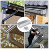 4 шт./набор Брызгозащитный удлинитель водосточной трубы Брызговик Плоская черепица Дождевой капельник Защита желоба Уличный