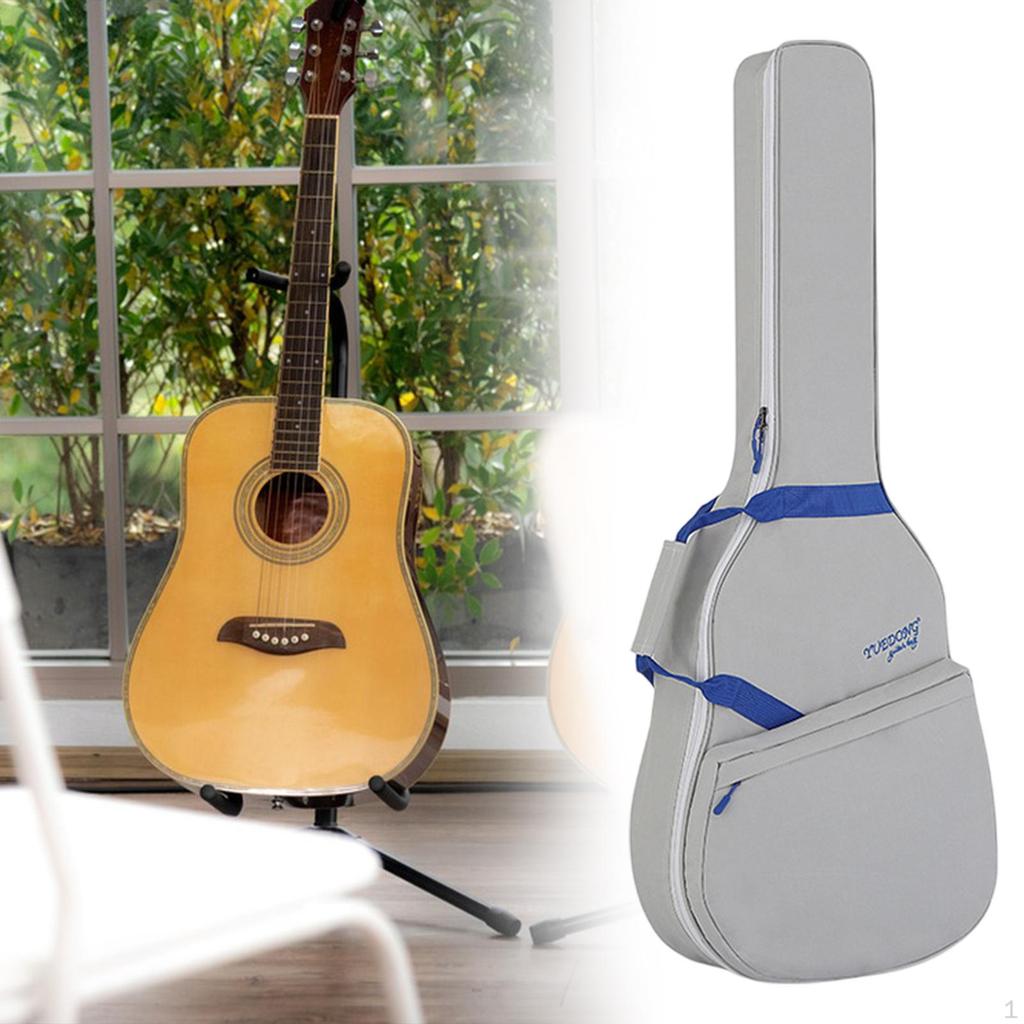 Acoustic Guitar Bag Backpack Dustproof Portable Oxford Cloth Double Straps Waterproof Professional