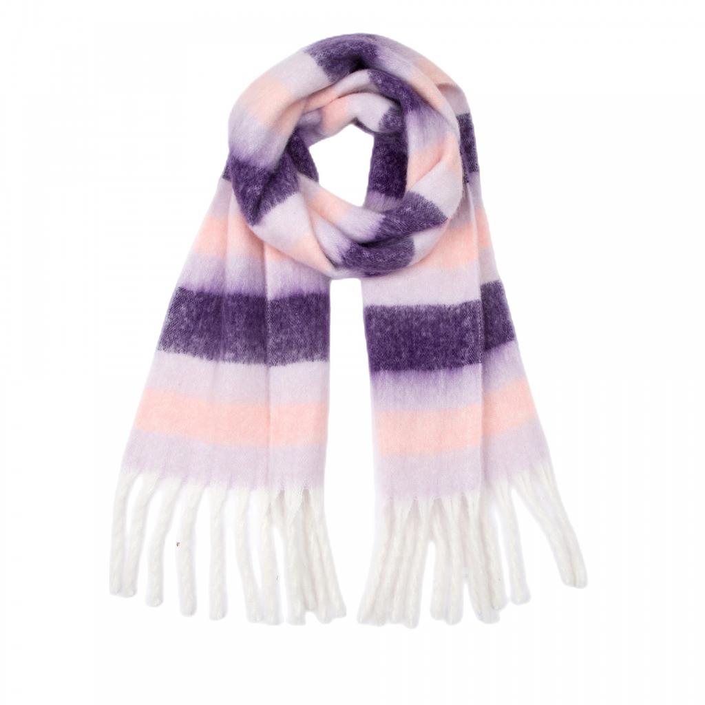 Autumn Winter Tassel Shawl Female Warm Colorful Plaid Scarf