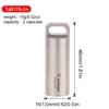 Tiartisan Titanium Mini EDC Tools Portable Sealed Medicine Bottle Home Outdoor Pill Box Waterproof Titanium Pill container 4