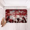 Хэллоуин Кровавый Ковер Мат Руки Зомби Коврик Текст Помощи Брызги Крови Ужасный Ужас Нескользящий Домашнее Украшение Коврики для Пола Коврик для Пола