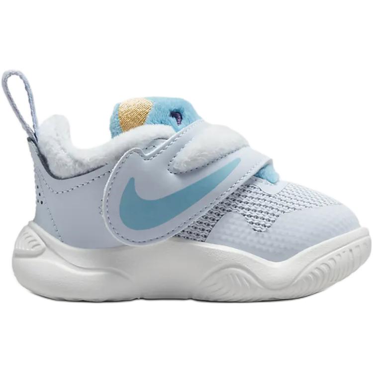 Nike Team Hustle D 11 Slip Resistant Abrasion Resistant Low top Toddler Shoes Light Blue Infant And Toddler FZ1247-001
