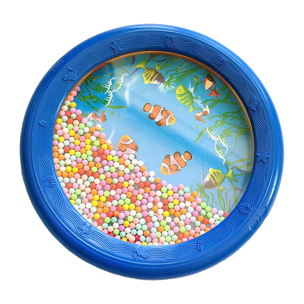 Wave Bead Ocean Drum Plastic Educational Gentle Ocean Sound Drum Percussion for Children Adults