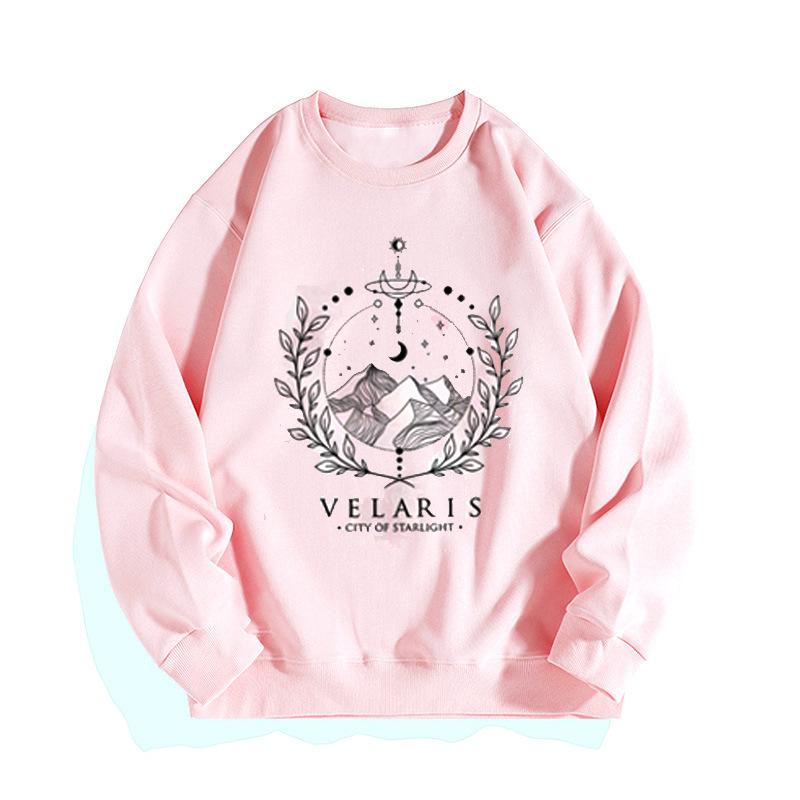 Women's letter three-dimensional printing sweater 3d round neck pullover shoulder sleeve sweater