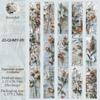 JIANWU 45mm*200cm Flower Collage Series Vintage Floral Landscape Material Collage Washi Tape Creative DIY Journal Stationery