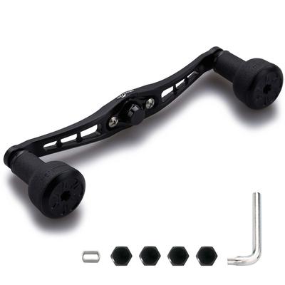 HEIGHTEN 12092 мм ручка катушки с приманкой 24 мм ручка TPE Shimano Daiwa Abu Garcia General катушка с приманкой серии TPE (120 мм-черный и оружейный металлик (Колпачок)) (439)