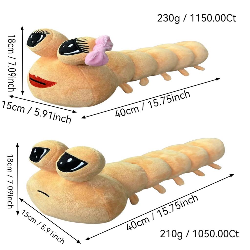 40cm Mr Pou and Mrs Pou Plush Toy My Pet Alien Pou Plush Kawaii Alien Pet Doll Soft Pillow for Kids Birthday Christmas Gift