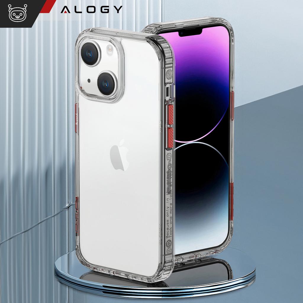 Etui Na Telefon Alogy Protective Case Obudowa Ochronna Do Apple Iphone 14 Plus Czarno-Przezroczyste