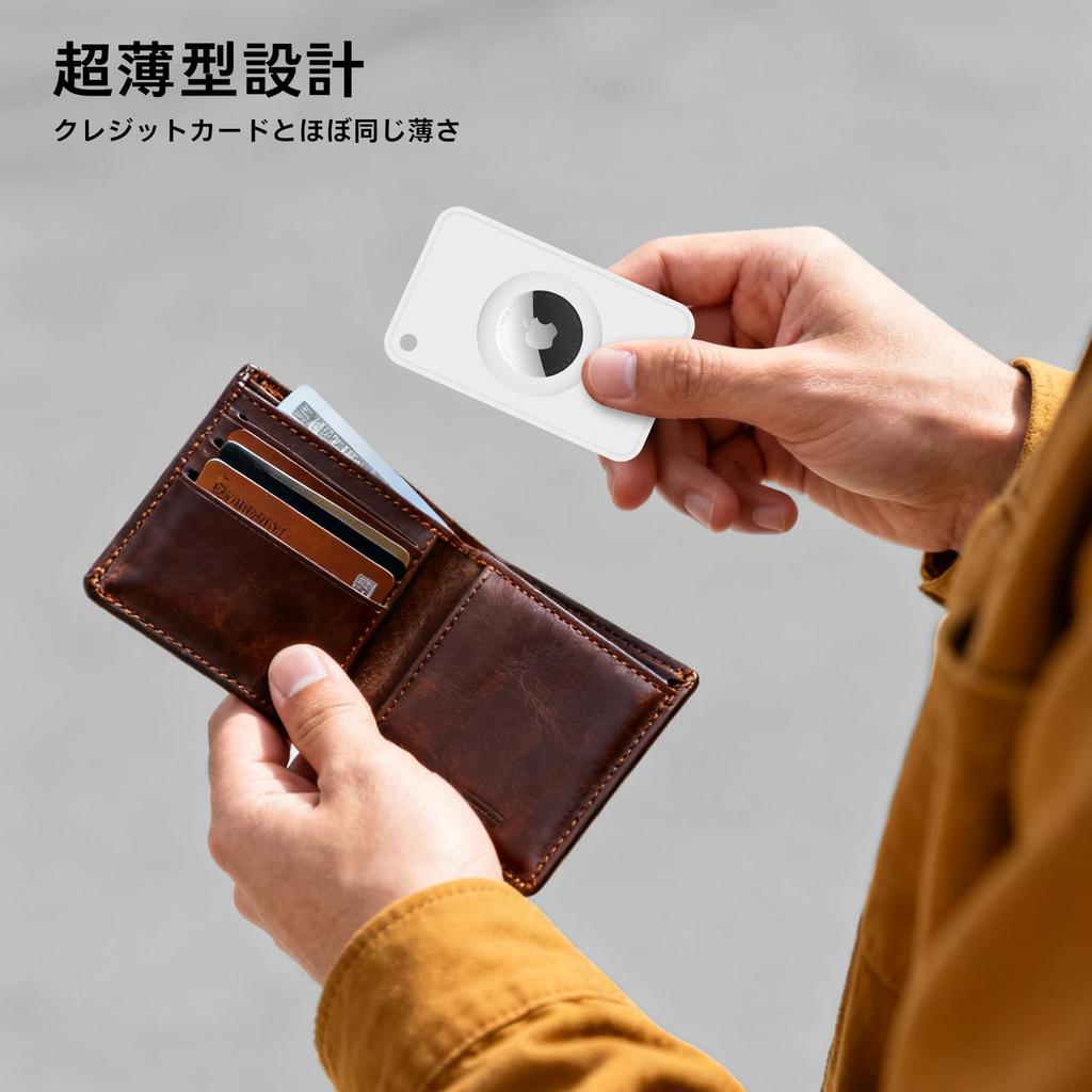 Leizhan Держатель для кошелька AirTag Защитная карта AirTag для ID и паспорта - Ультратонкий (Набор 2) - Кошельки, Сумки, Рюкзаки,