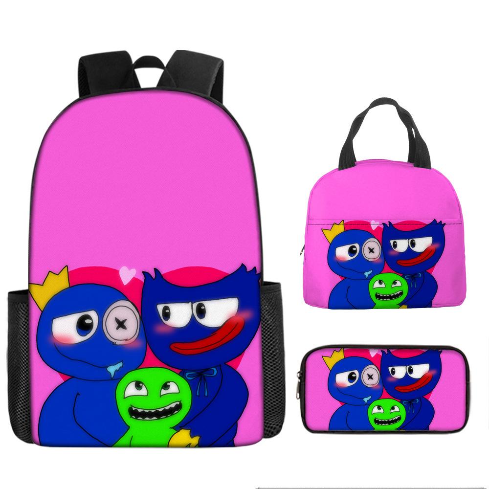 Class Garden Cartoon Primary and Secondary School School Bag Children's Backpack Backpack Three-piece Set