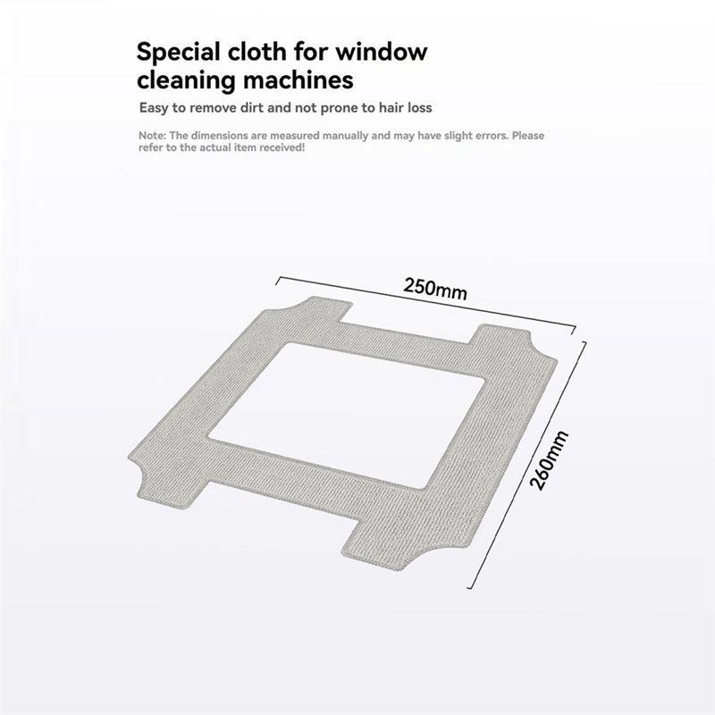 Hot-For Dreame C1/C1 Station Replacement Cleaning Rag For Window Vacuum Cleaner Robot Washable Reusable Mop Cloth Accessories